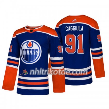 Edmonton Oilers Trikot Drake Caggiula 91 Adidas Alternate 2018-19 Authentic - Herren